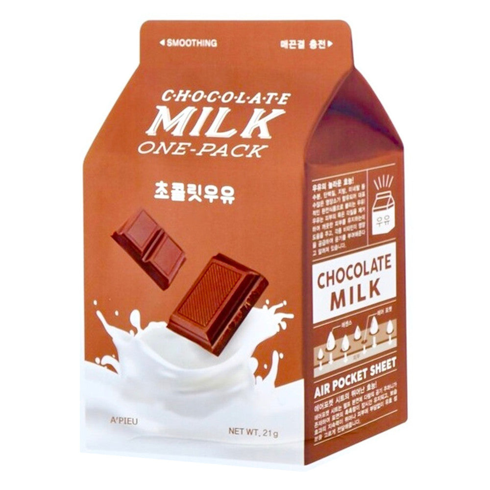 Apieu Chocolate Milk One Pack Face Mask Sheet for Clear and Bright Skin 21g